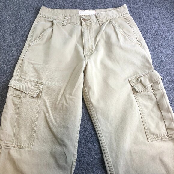 Levis Cargo Pants Mens 32x30 Loose Straight Khaki Utility Baggy Vintage Skate - Picture 1 of 10